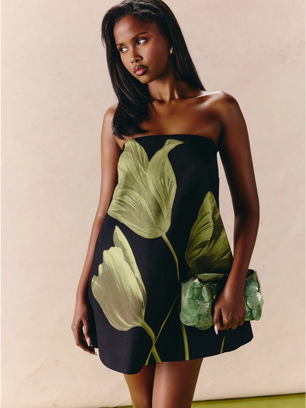 Pretty Little Thing floral printed woven A line mini dress